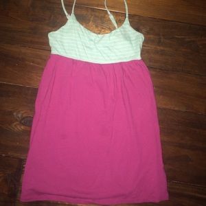 Roxy pink and striped baby blue summer dress!!