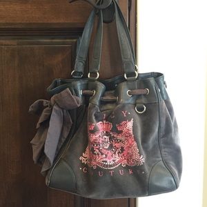 Charcoal grey juicy couture purse!