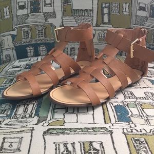 Tan Report Sandals