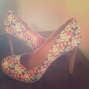 Colorful Floral Jessica Simpson Heels