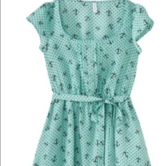 Anchor print dress