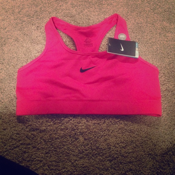 Hot Pink Nike Sports Bra and Black Nike Sports Bra