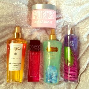 Lotion, body shimmer, body mist