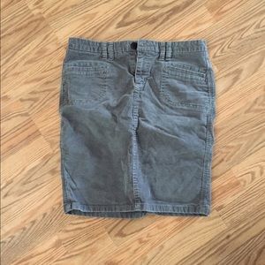 grey corduroy pencil skirt
