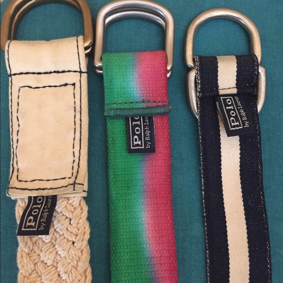 3 Men's Polo by Ralph Lauren Belt Sz L (34-36)
