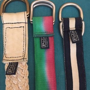 3 Men's Polo by Ralph Lauren Belt Sz L (34-36)