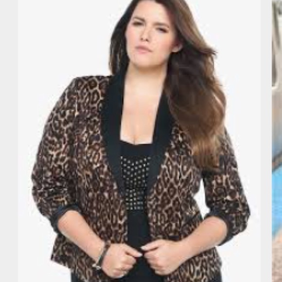 Torrid Animal Print Blazer