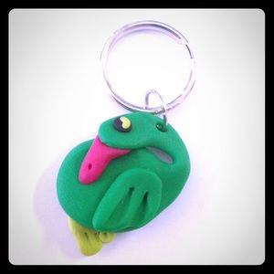 Little Green Quack Keychain