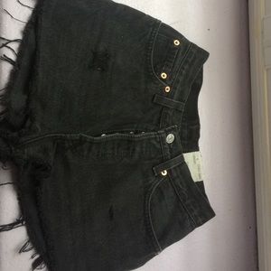 Levi's high waisted shorts