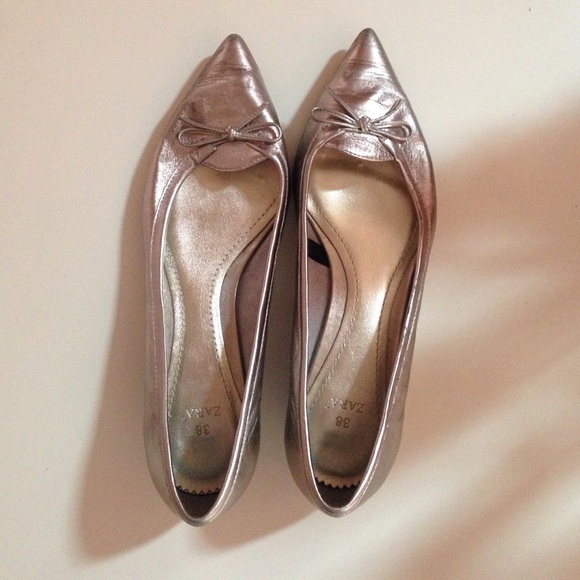 ZARA silver shoes