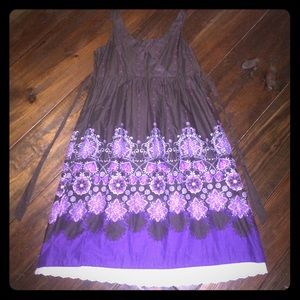Kids brown and purple summer dress!!