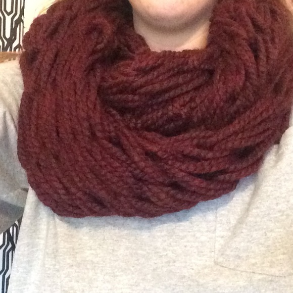 Hand knitted scarf