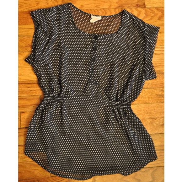 Peplum Polka-Dotted Blouse