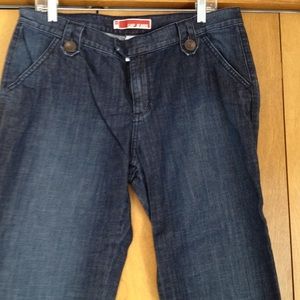 Gap comfy dark washed trouser jeans