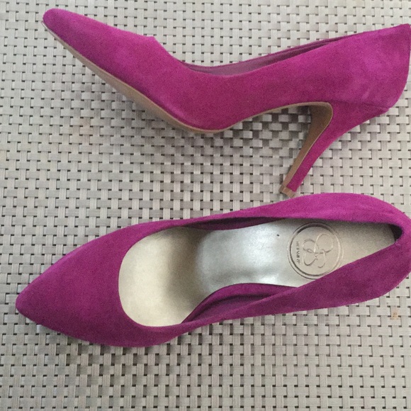 Jessica Simpson purple suede shoes brand new! Sz 9