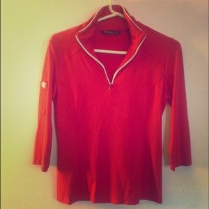 Red golf top