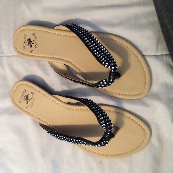 Sparkley black sandals