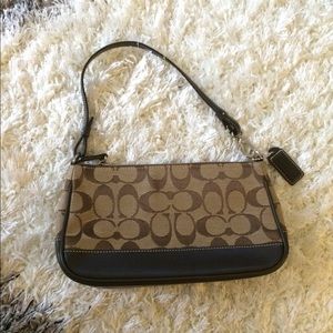 COACH Signature pouchette clutch purse