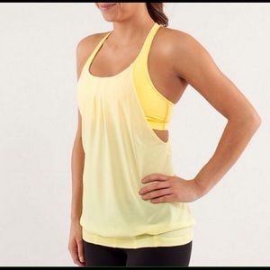 Lululemon practice freely tank yellow