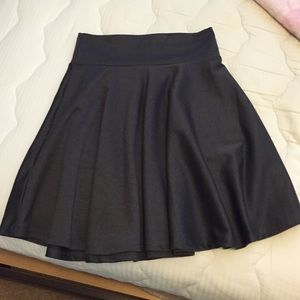 Dark grey skater skirt