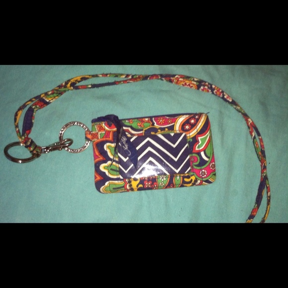 Vera Bradley Venetian Paisley ID Holder & Lanyard
