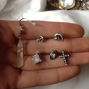 Set of missmatched earrings from Pacsun