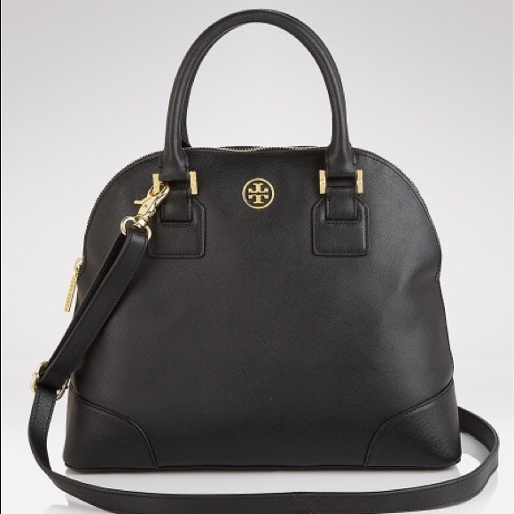 Tory Burch Handbags - Authentic Tory Burch Black Robinson Dome Satchel