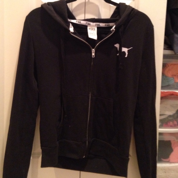 PINK full zip up hoodie!