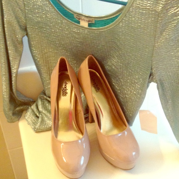 Patent Leather Nude Heels