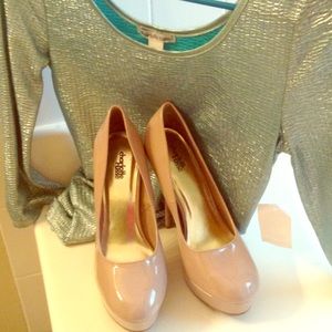 Patent Leather Nude Heels