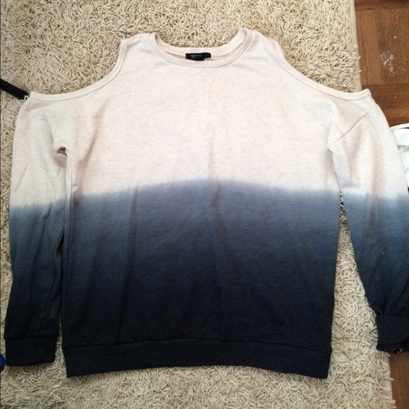 Dip-Dyed Sweater with Cutouts