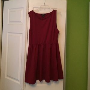 Red skater dress