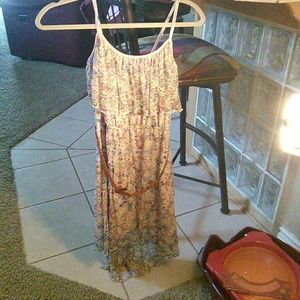 Flower dress with belt