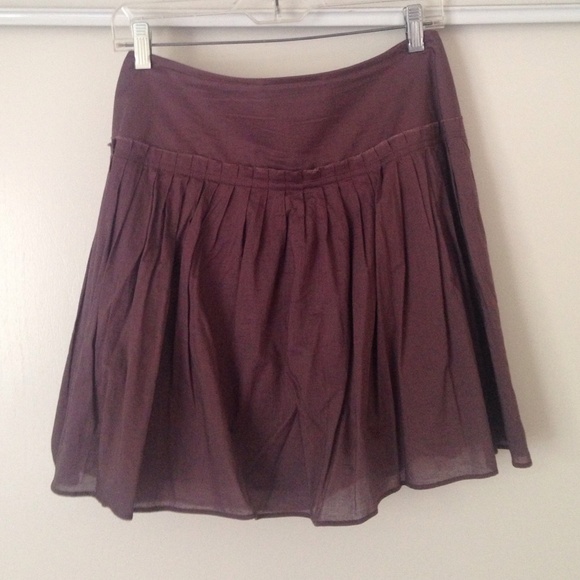 Banana Republic Flirty Purple Cotton Skirt