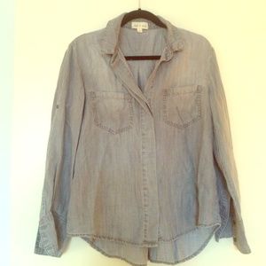 Cloth & Stone Chambray Button-Up (Anthropologie)