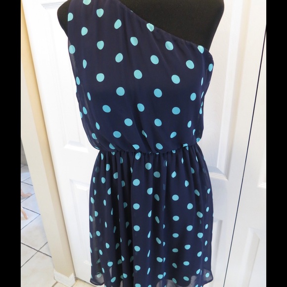Navy Blue and Turquoise Dress
