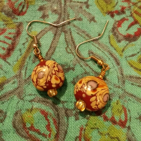 Unique design vintage handcrafted earrings