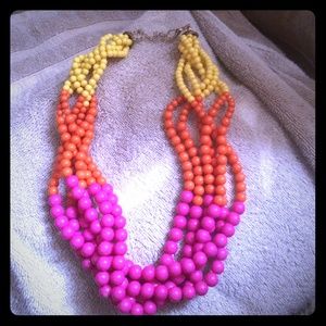 Pink, yellow and orange necklace