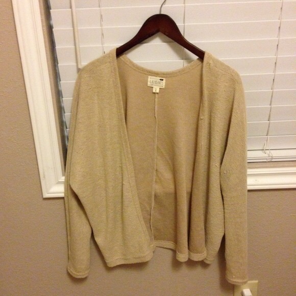 LA hearts tan cardigan
