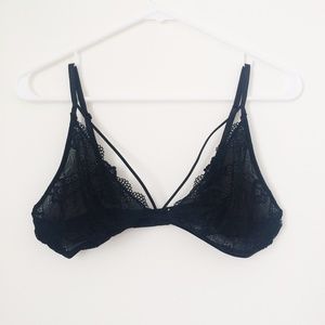 Black lace bralette