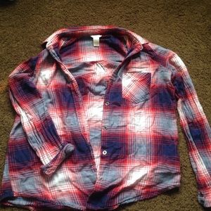 Red white and blue flannel from forever 21