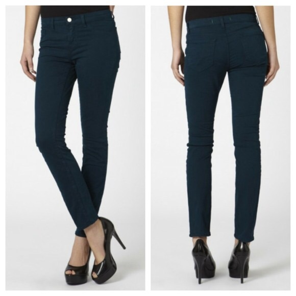 J Brand Mid-Rise Skinny Leg | Riviera Blue