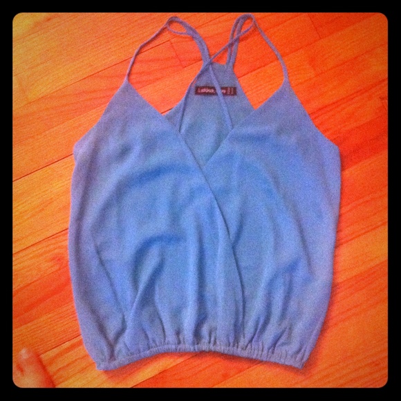 Green low cut top