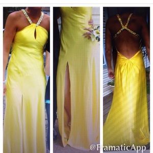 Yellow prom dress