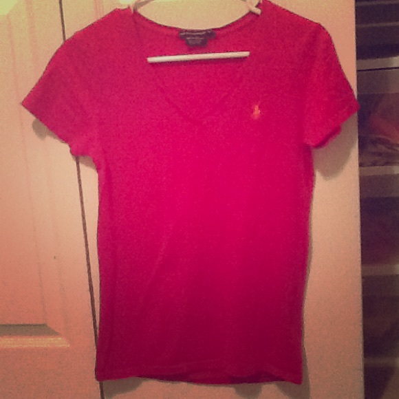 Pink Ralph Lauren V-Neck