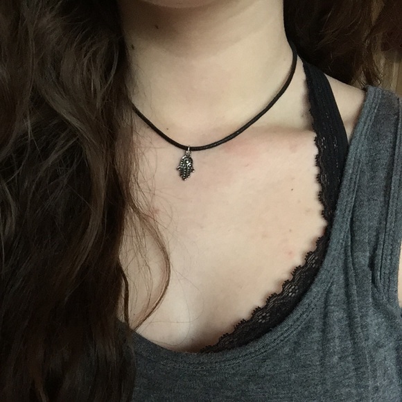 Vermeil Hamsa Choker Necklace