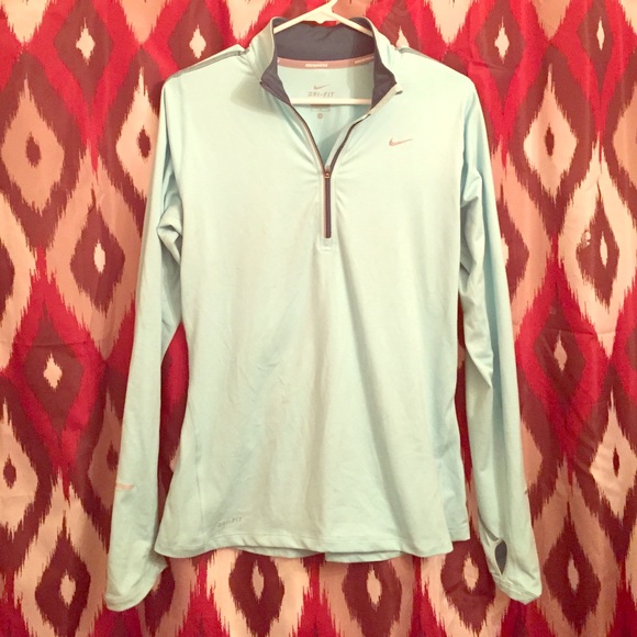 NWOT mint color Nike running half zip never worn!
