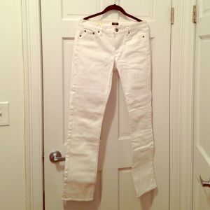 White J. Crew matchstick jeans