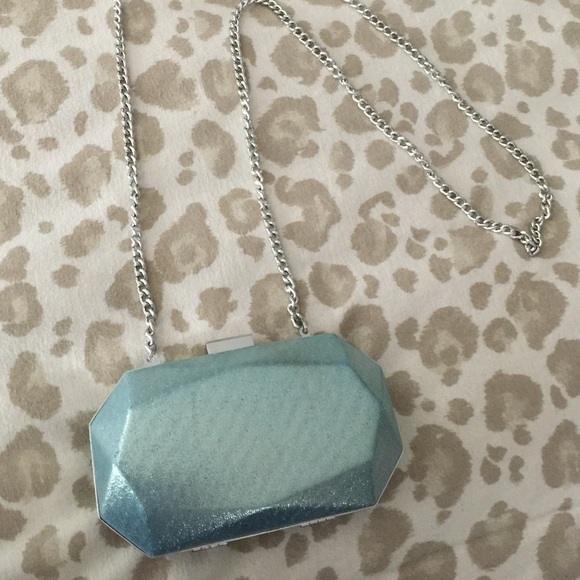 Beautiful Tiffany blue clutch