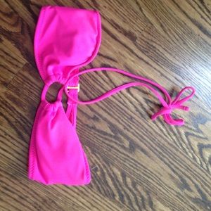 Hot pink bikini top